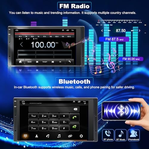 iCarSEPTON 5Gwifi Upgrade Radio for Ford F150 1999-2003 F250/F350 1998-2004, Ranger 1998-2011, Expedition 1999-2002, E150/E250/E350 1999-2008, 6.8in Touchscreen Setero Apply Carplay Android Auto Bluetooth GPS FM - Image 5