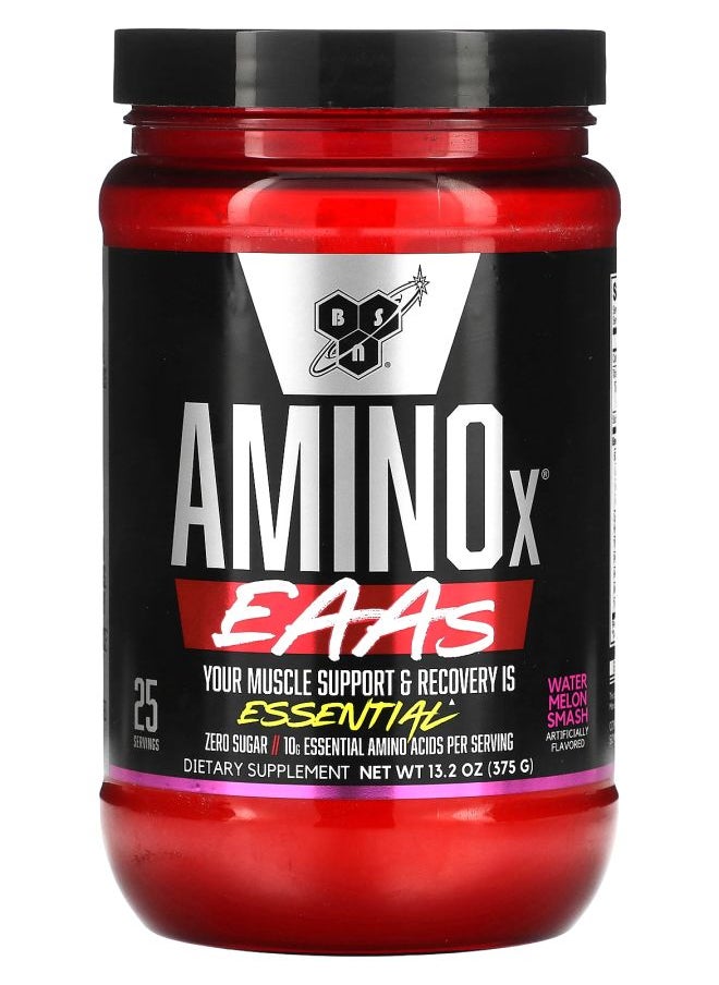 BSN AminoX EAAs Muscle Support & Recovery Watermelon Smash 13.2 oz (375 g) 