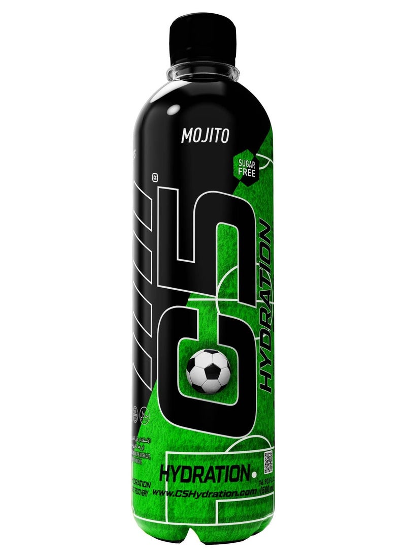 C5 C5 HYDRATION Mojito Electrolytes & Vitamin Water- Zero Sugar, 20 Calorie BCAA for Recovery -VIT B ENERGY, VIT C & E ANTIOXIDANT, VIT D3 for IMMUNITY - Refreshing Ramadan Drink Pack of 12  - Image 2