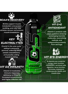 C5 C5 HYDRATION Mojito Electrolytes & Vitamin Water- Zero Sugar, 20 Calorie BCAA for Recovery -VIT B ENERGY, VIT C & E ANTIOXIDANT, VIT D3 for IMMUNITY - Refreshing Ramadan Drink Pack of 12  - Image 5