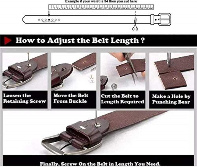 Zacharias Girl's Artificial Synthetic Leather Belt (dr-001_Black) (Pack of 1) - Image 4