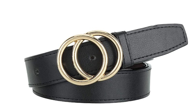 Zacharias Girl's Artificial Synthetic Leather Belt (dr-001_Black) (Pack of 1) - Image 2