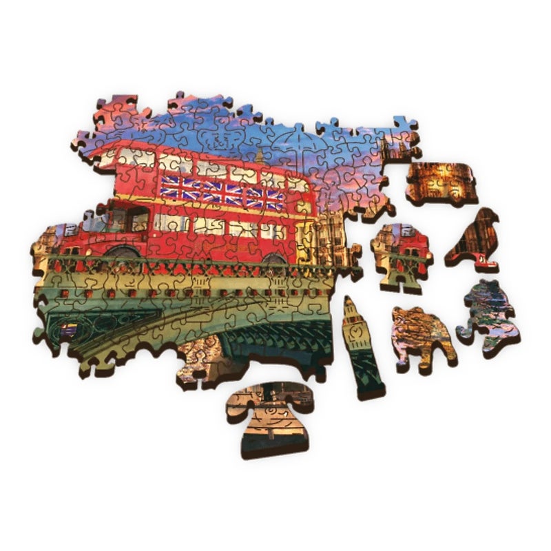 Trefl - Wood Craft Palace of Westminster, Big Ben, London Wooden Puzzle 500+1 Pieces - 20155 - Image 3