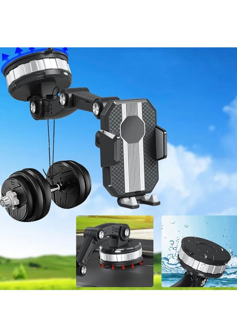 ELTRAZONE Car Phone Holder Dashboard – Universal Suction Cup Windshield Mount, Big Joint Bracket for Smartphones, Cellphones & GPS Navigation (1-Pack) - Image 1