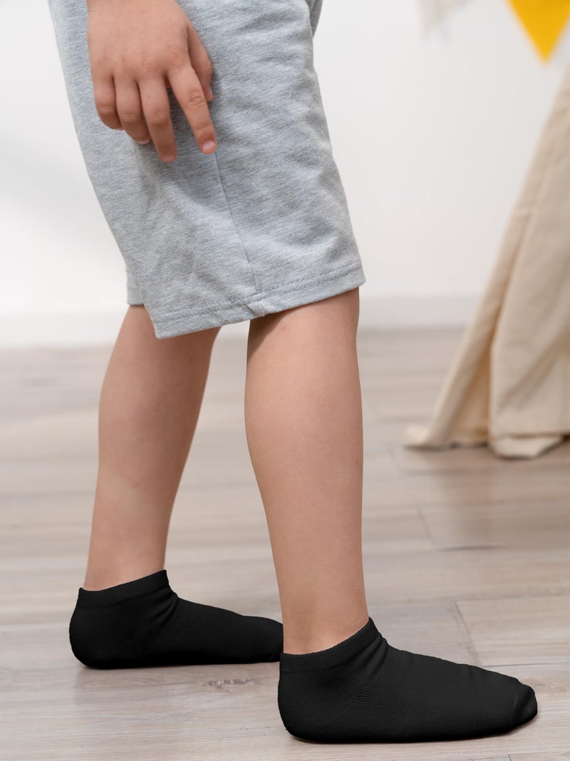 Cooraby 15 Pack Kids' Half Cushion Low Cut Athletic Ankle Socks Boys Girls Ankle Socks - Image 4