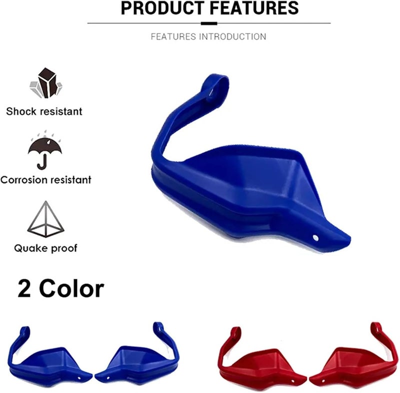 QASULER Red Blue Handguard Protection Wind Shield Guards - Image 4