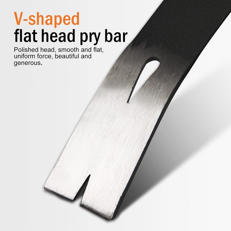 KSEIBI أداة كراون بار كسيبي 285150 اليدوية، رافع طلاء، رافع مسامير، بار مسطح صغير 15 بوصة للاستخدام في الفتح، الخدش، الرفع، السحب، أداة كلو واوندر بار - Image 2