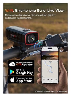 AKEEYO AKEEYO AKY-710S Motorcycle/Bike Camera 4K  - Image 4