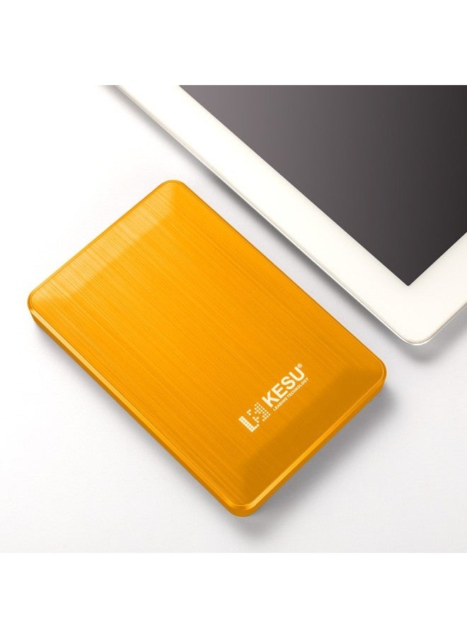 Kesu Encrypted Portable Hard Drive, 500gb, Usb3.0, K1, 2.5-inch, Vibrant Yellow, External Storage For File And Photo Backup - Image 1