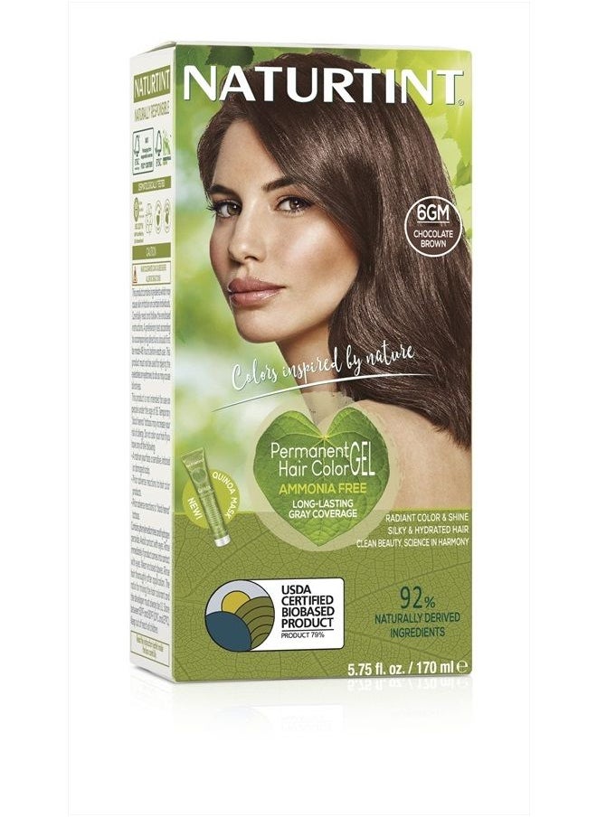 NATURTINT Permanent Hair Color 6GM (Formerly 6.7) Chocolate Blonde (Pack of 1), Ammonia Free, Vegan, Cruelty Free  - Image 1