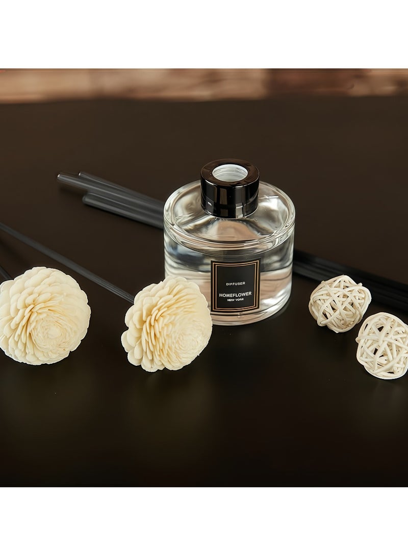 English Pear & Freesia Reed Diffuser Set – 120ml | Luxury Floral Air Freshener for Home & Office | Elegant Essential Oil Gift  - Image 4