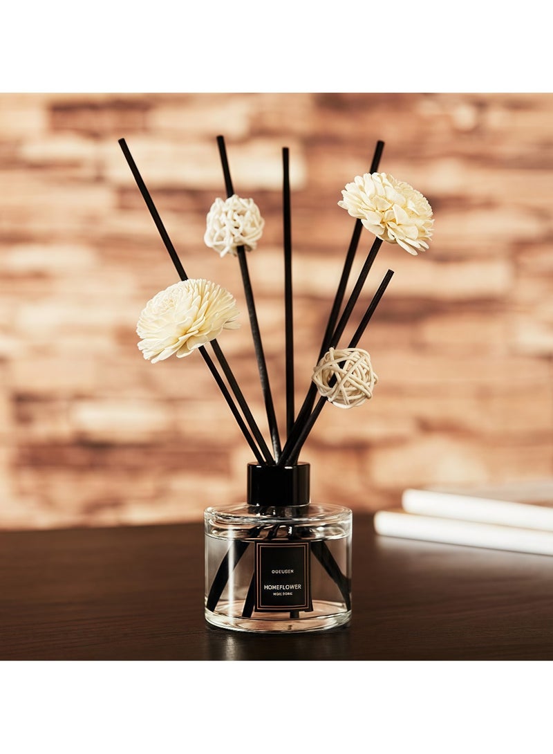 English Pear & Freesia Reed Diffuser Set – 120ml | Luxury Floral Air Freshener for Home & Office | Elegant Essential Oil Gift  - Image 2