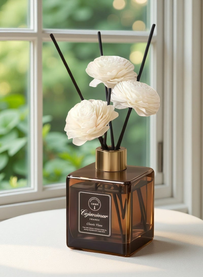 200مل منعطر الغرفة الأساسي الطبيعي المعتمد على الزيوت العطرية - كمثرى إنجليزي وفريسيا | معطر جو طويل الأمد | عطر أنيق للعلاج العطري للمنزل والمكتب وغرفة المعيشة - Image 1