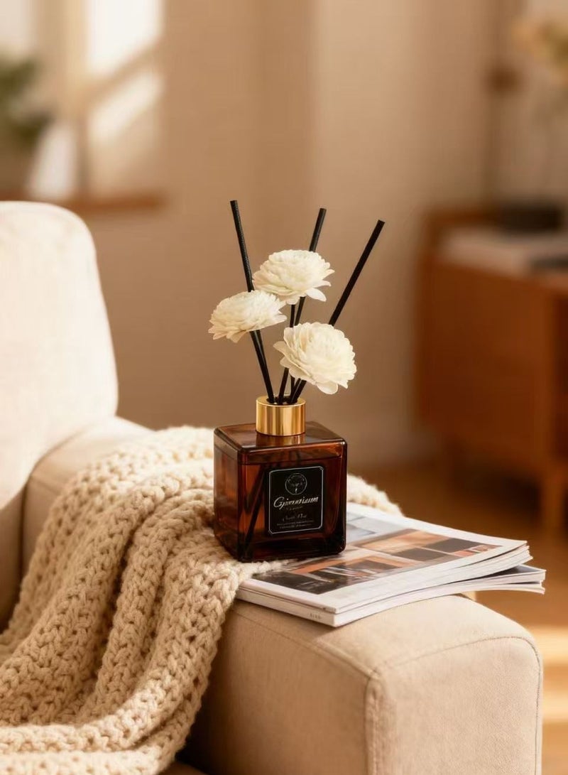 200مل منعطر الغرفة الأساسي الطبيعي المعتمد على الزيوت العطرية - كمثرى إنجليزي وفريسيا | معطر جو طويل الأمد | عطر أنيق للعلاج العطري للمنزل والمكتب وغرفة المعيشة - Image 3