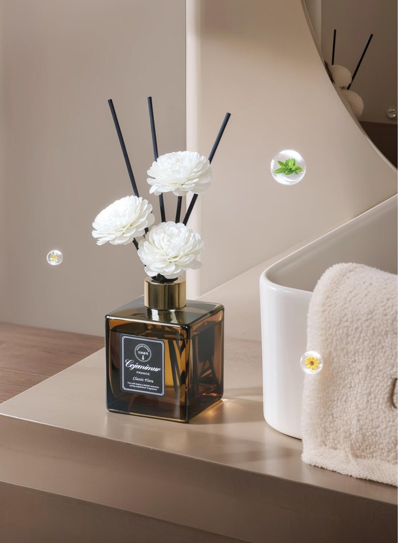 200ml Premium English Pear & Freesia Reed Diffuser | Long-Lasting Home Fragrance | Natural Essential Oil Room Scent | Elegant Aromatherapy for Bedroom, Living Room & Office - Image 5