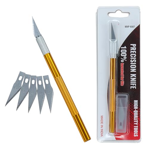 Electronicspices Electronic Spices Hand Repair Cutting Knife with 5 Extra Sharp Blade for Cutting DIY Projects (Pack of 2) - Image 1
