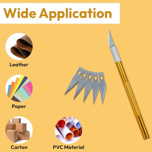 Electronicspices Electronic Spices Hand Repair Cutting Knife with 5 Extra Sharp Blade for Cutting DIY Projects (Pack of 2) - Image 3
