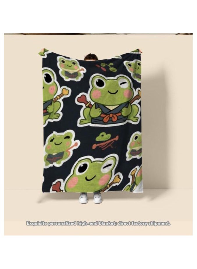 general Flannel thin blanket (warm and comfortable, suitable for sleep, gaming, dust removal and sandproof) 150cm*200cm - 610 - Image 1