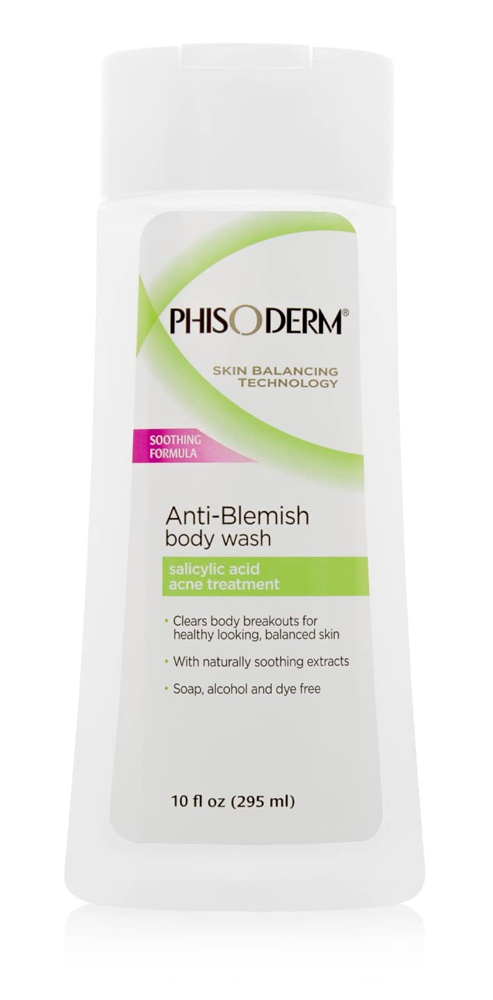 pHisoderm AntiBlemish Body Wash for Acne 10 fl oz Bottle