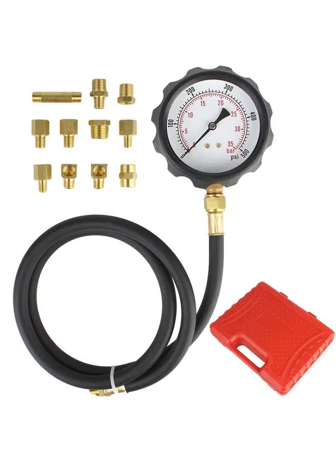 1 Set TU 11A Automotive Hydraulic Oil Pressure Gauge Kit Metal Diagnostic Service Tool Multi Function Transmission Pressure Gauge For Vehicle Maintenance - Image 2