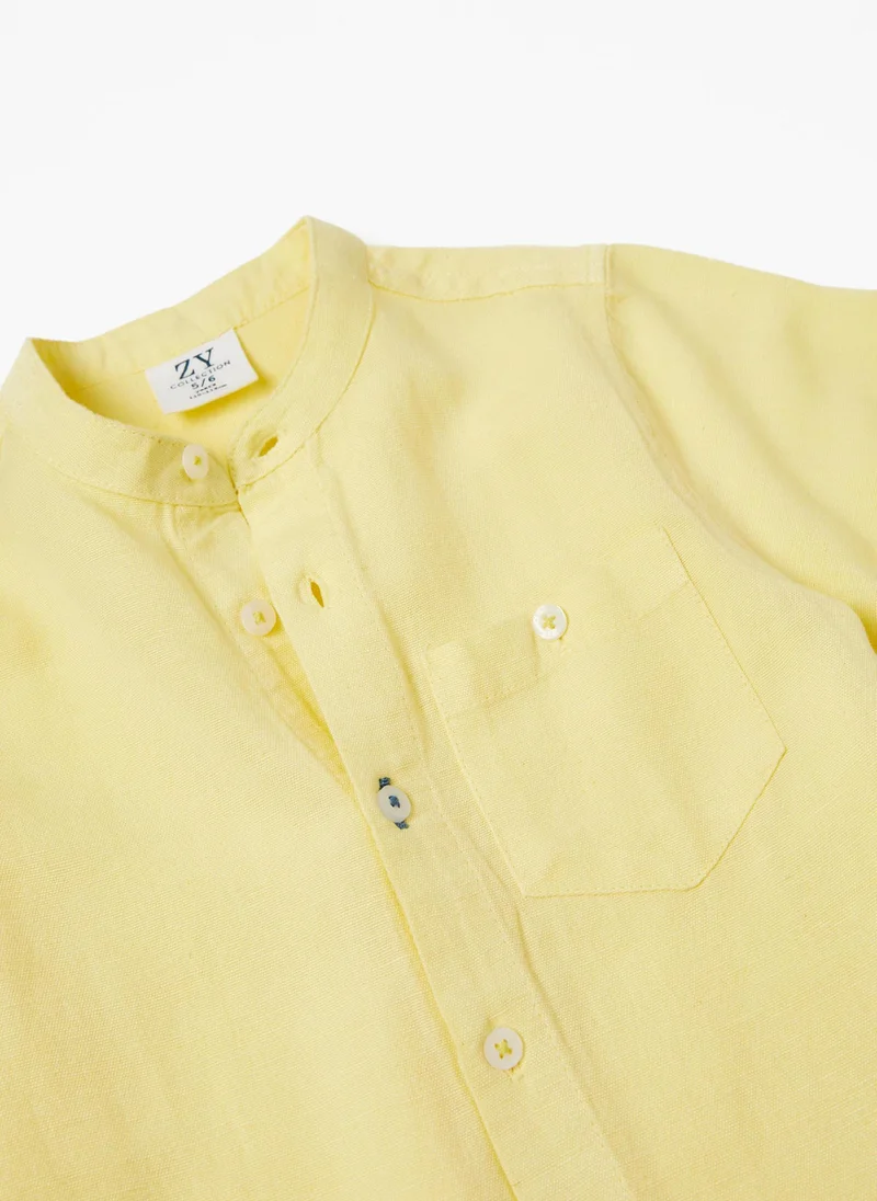 Zippy Zippy Shirt with Mao Collar for Boys