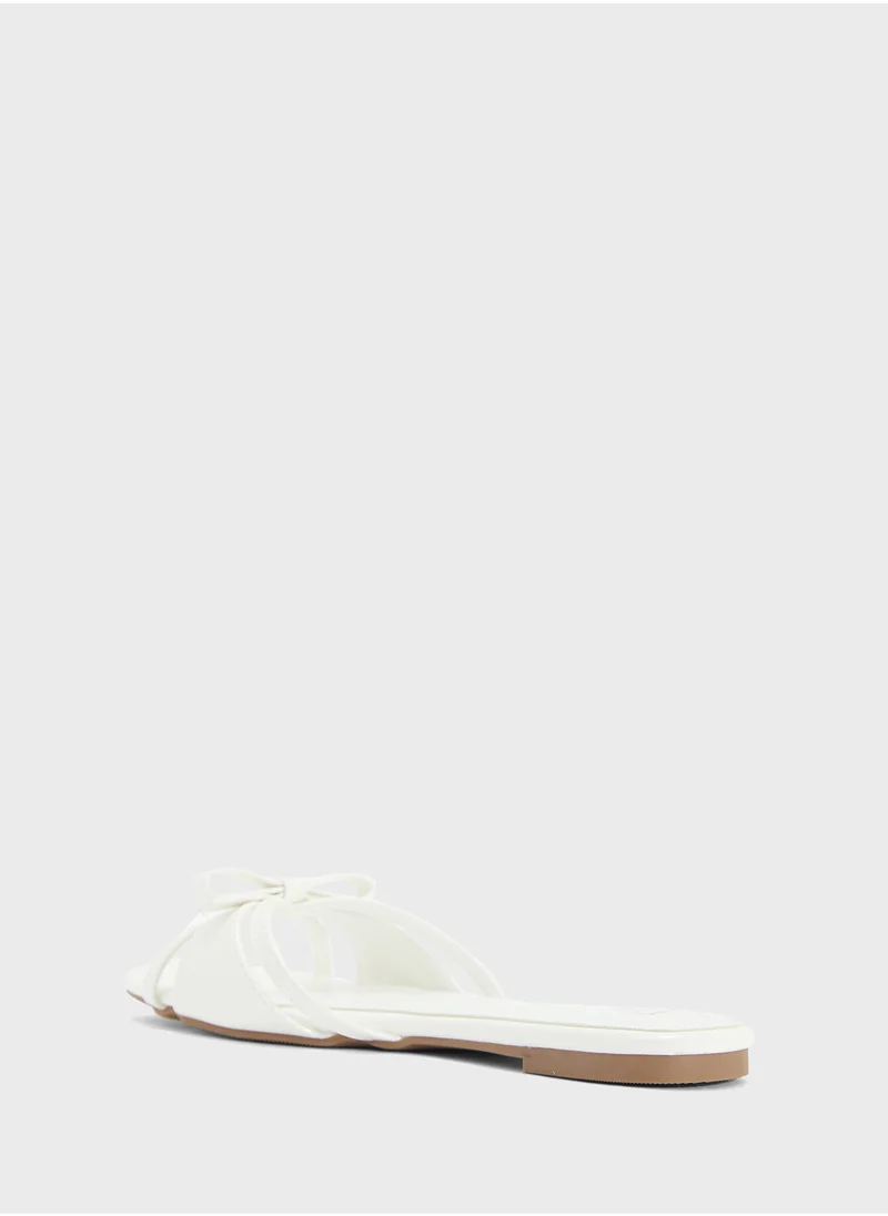 ELLA Flat Sandal With Bow