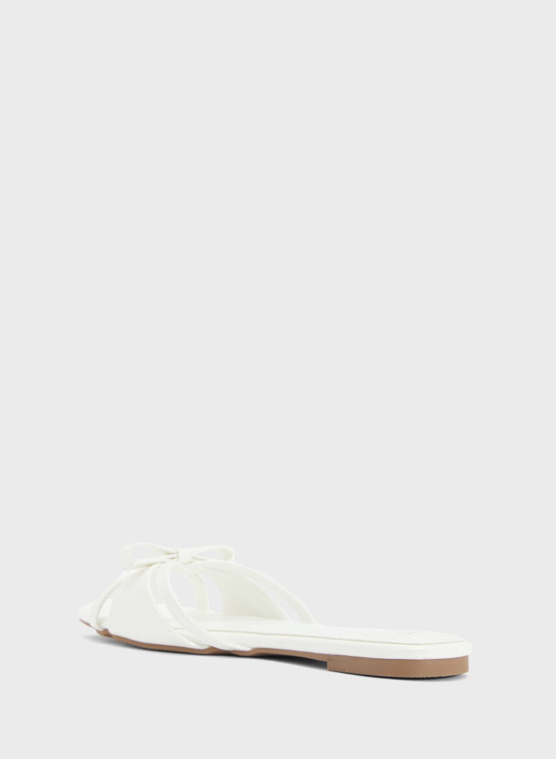 ELLA Flat Sandal With Bow  - Image 2