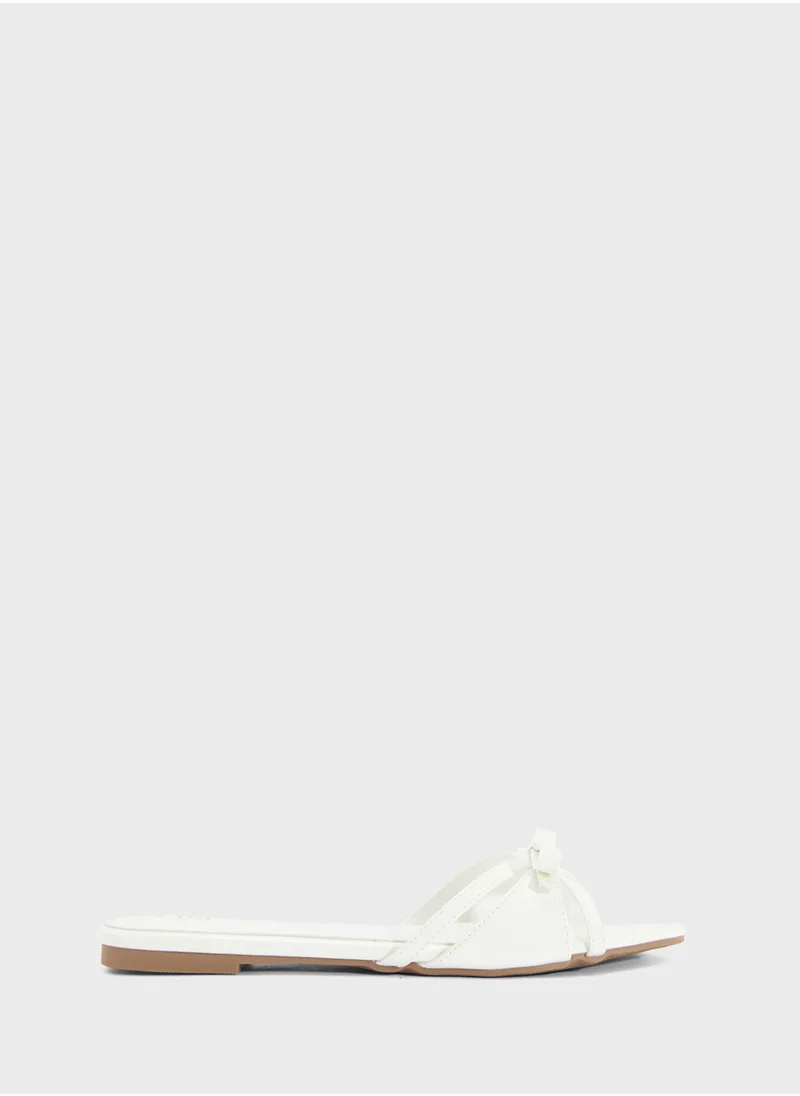 ELLA Flat Sandal With Bow