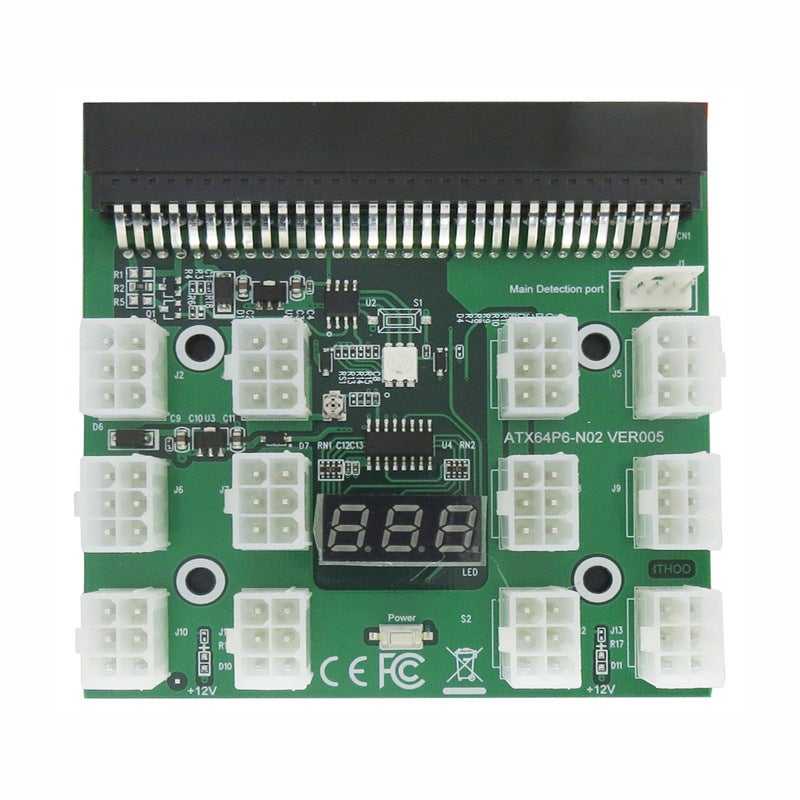 Server H-P Power Conversion Board 12 17 * 6Pin Adapter Card 12V High Power Graphics Card Power Supply Board - Image 5