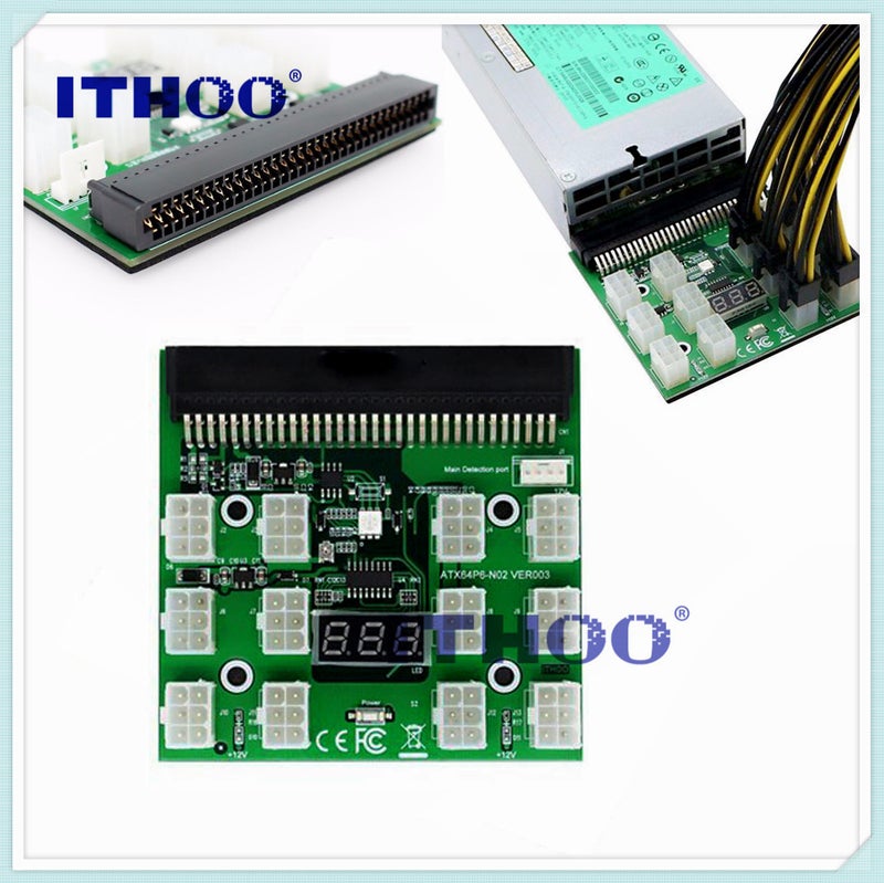 Server H-P Power Conversion Board 12 17 * 6Pin Adapter Card 12V High Power Graphics Card Power Supply Board - Image 4