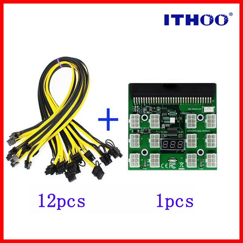 Server H-P Power Conversion Board 12 17 * 6Pin Adapter Card 12V High Power Graphics Card Power Supply Board - Image 1
