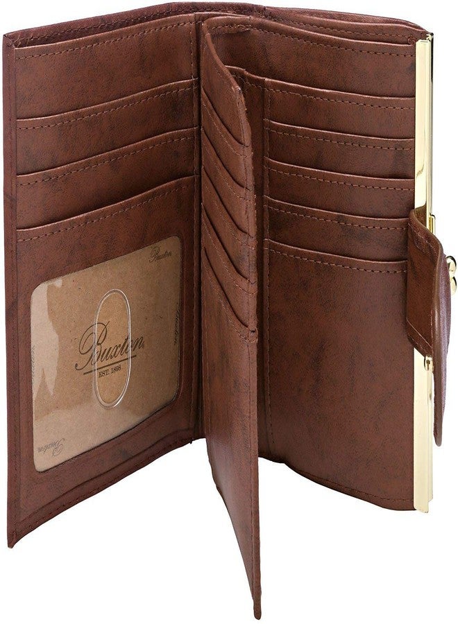 Buxton RFID Double Cardex Wallet One Size Mahogany brown - Image 3