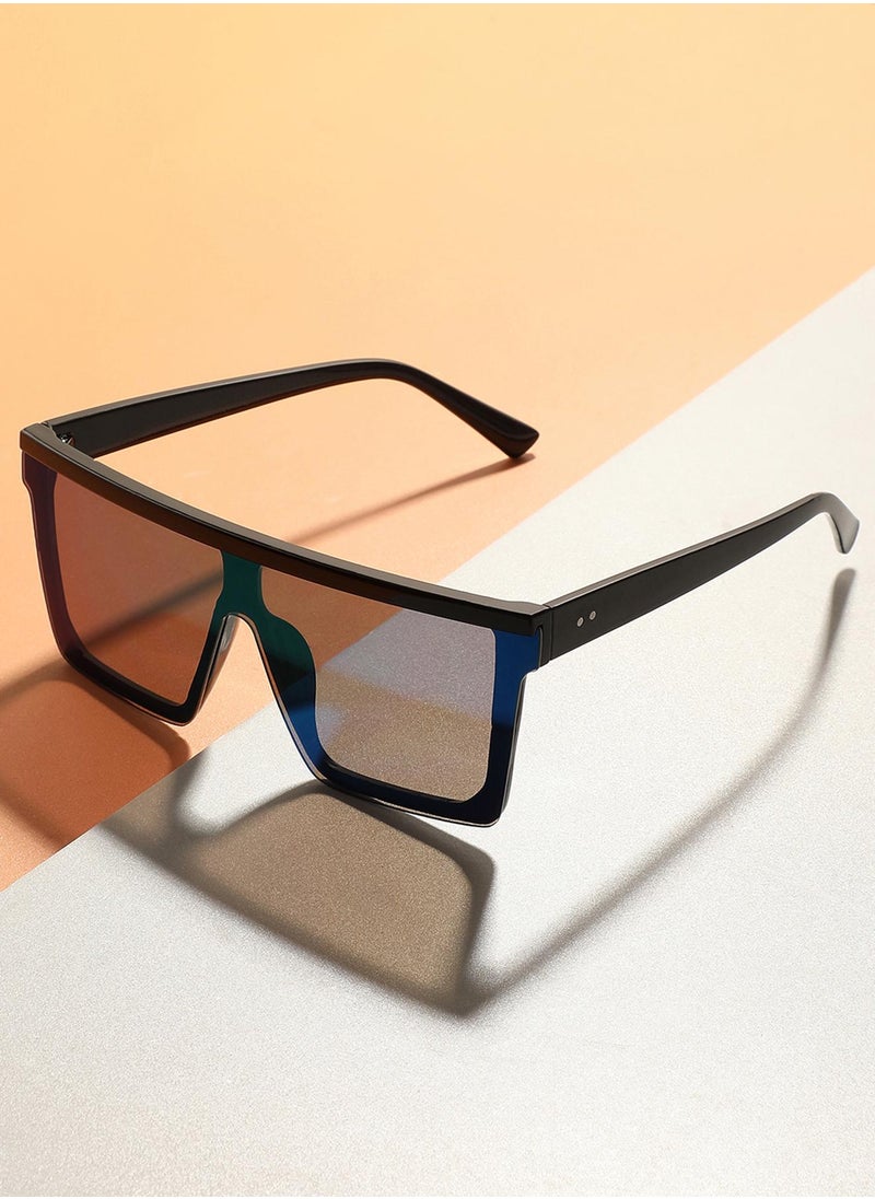 Haute Sauce - Tinted Lens Black Frame Oversized Sunglass - Image 1