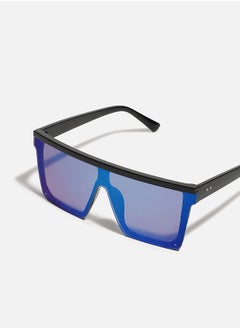 Haute Sauce Tinted Lens Black Frame Oversized Sunglass  - Image 4
