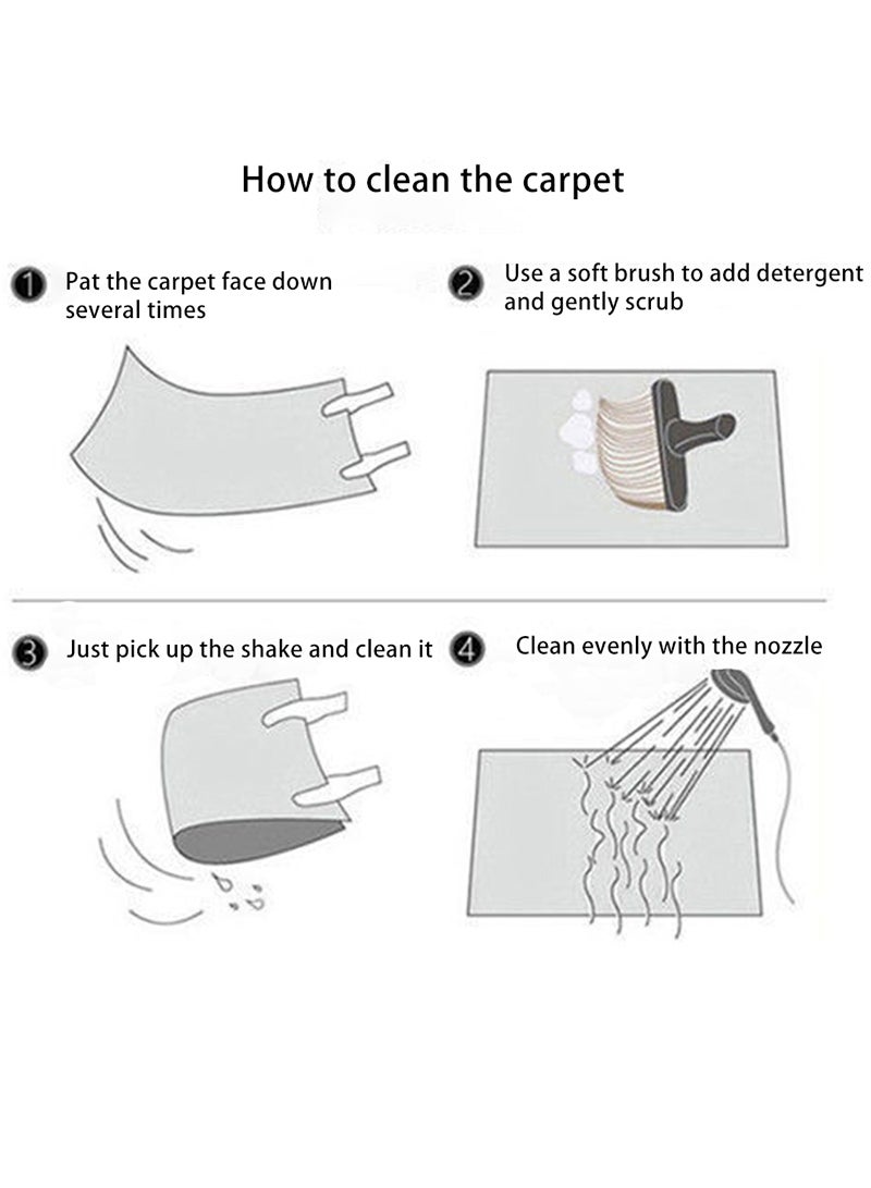 Sharpdo Modern  Dining Room Home Bedroom Carpet Floor Mat - Image 2