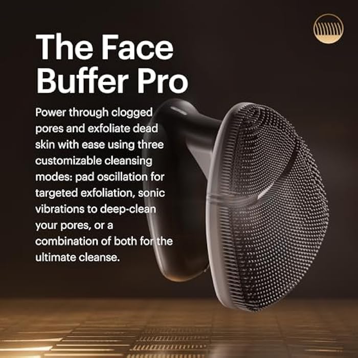 MANSCAPED® Skin Ultra™ Starter Kit - Men's Daily Skincare Routine with Face Buffer PRO Electric Silicone Scrubber, Exfoliating Face Wash with Ceramides, Facial Moisturizer Infused with Hyaluronic Acid - Image 5