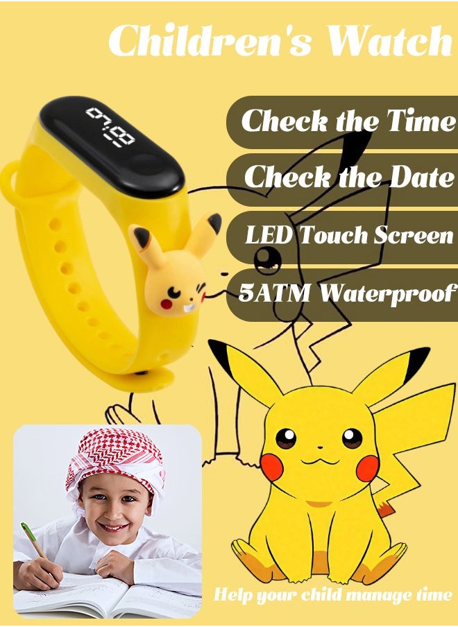 Mi VAZA M3 Cartoon Children's LED Electronic Waterproof Touch Watch - Cute Cartoon Gifts for Children - Digital Sports Toddler Daily Waterproof LED Design  - Image 1