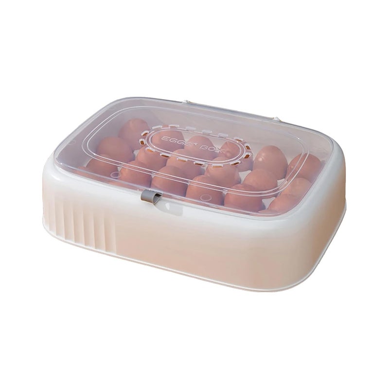Lupro Egg Storage Container Box 24 Grid White - Image 1