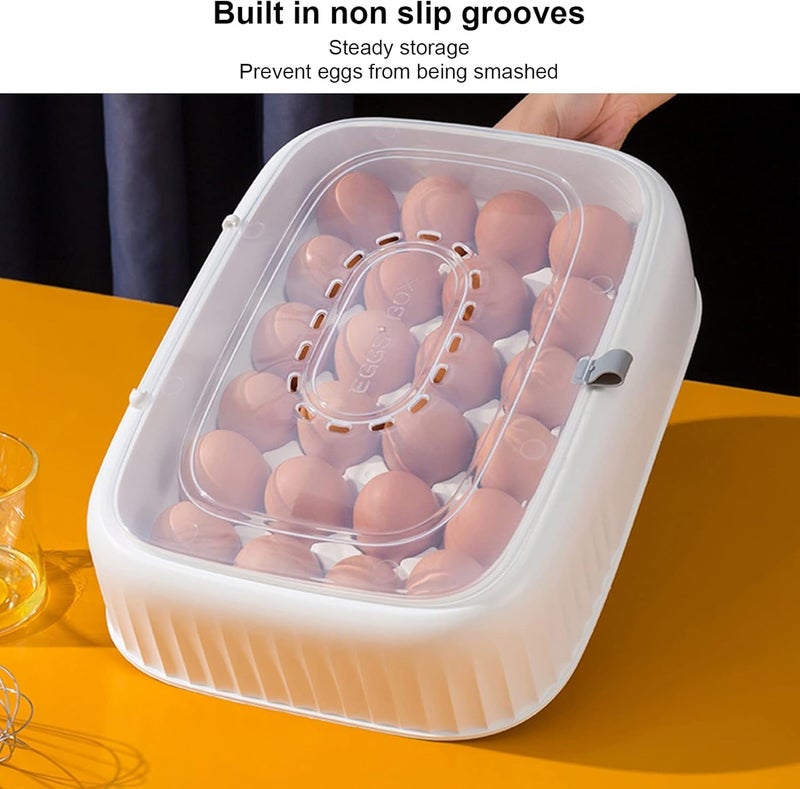 Lupro Egg Storage Container Box 24 Grid White - Image 4