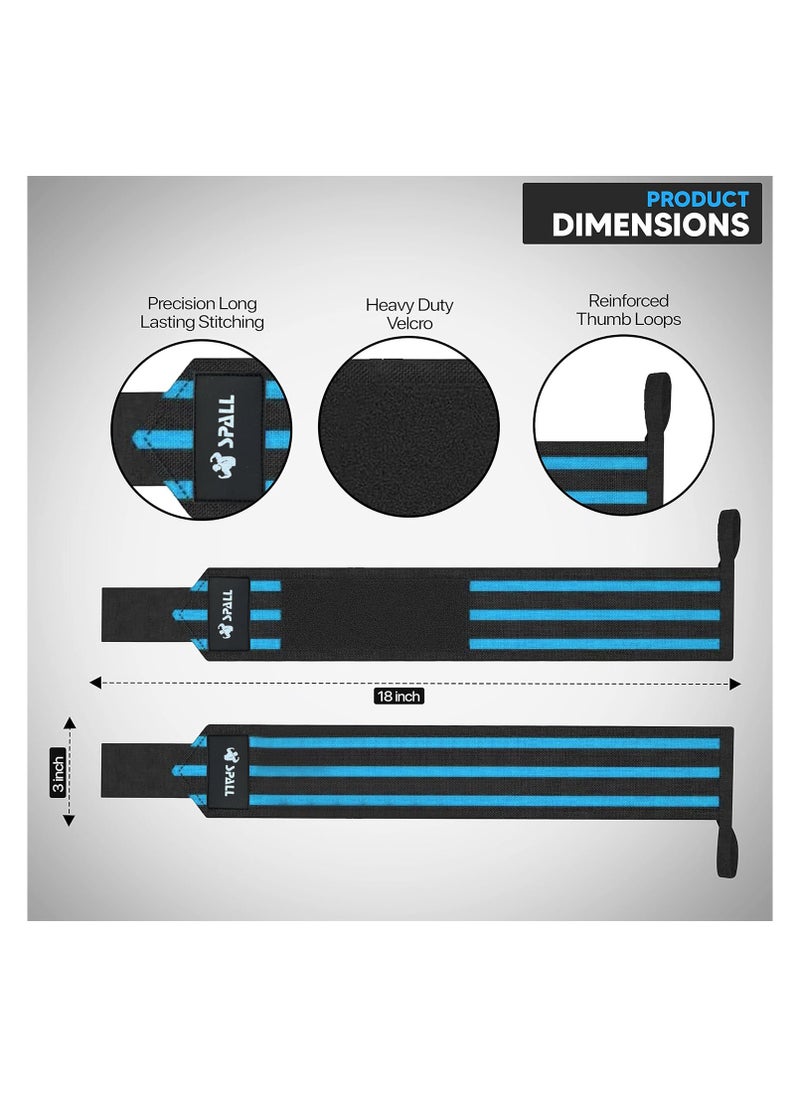 Spall Wrist Wrap Premium Quality Support For Men And Women In Weightlifting Bodybuilding Powerlifting And Strength Training With Heavy Duty Thumb Loop  - Image 3