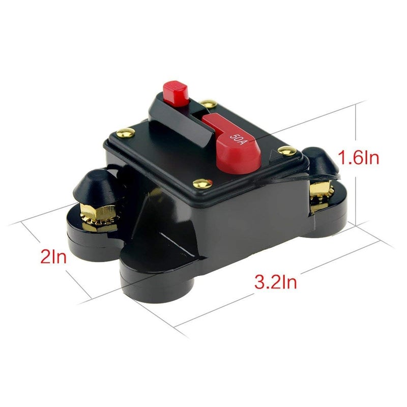 ANJOSHI 50A Circuit Breaker with Manual Reset - Image 3