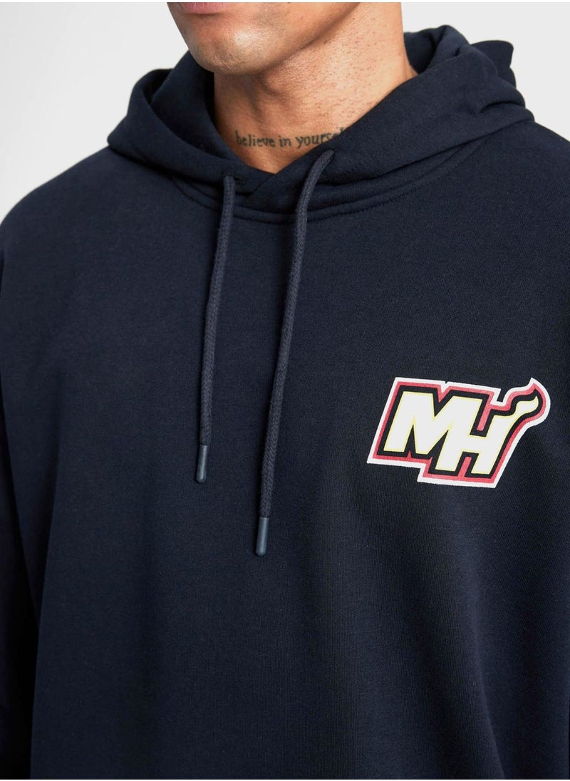 DeFacto Man Licensed Miami Heat (Nbamia1000) Oversize Fit Sweat Shirt  - Image 3