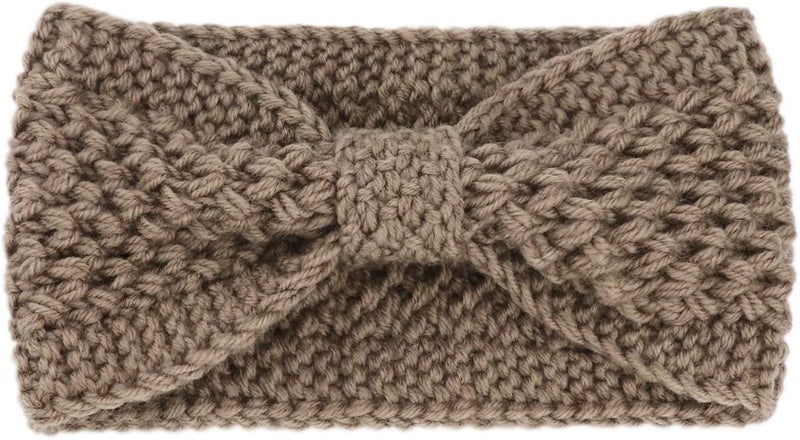 DRESHOW Knit Crochet Headband for Women Ear Warmer Soft Turban Stretch Warmer Headbands Winter Fashion Head Wrap - Image 4