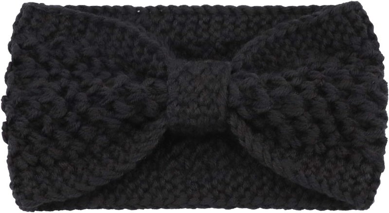 DRESHOW Knit Crochet Headband for Women Ear Warmer Soft Turban Stretch Warmer Headbands Winter Fashion Head Wrap - Image 5