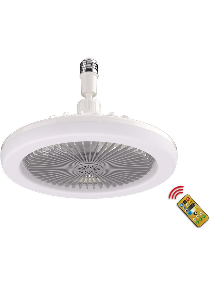 Enclosed Bladeless Ceiling Fan with Dimmable LED Light, E26 Bulb Base Installation, Remote Control, 3 Wind Speeds and 3 Light Modes - Image 1