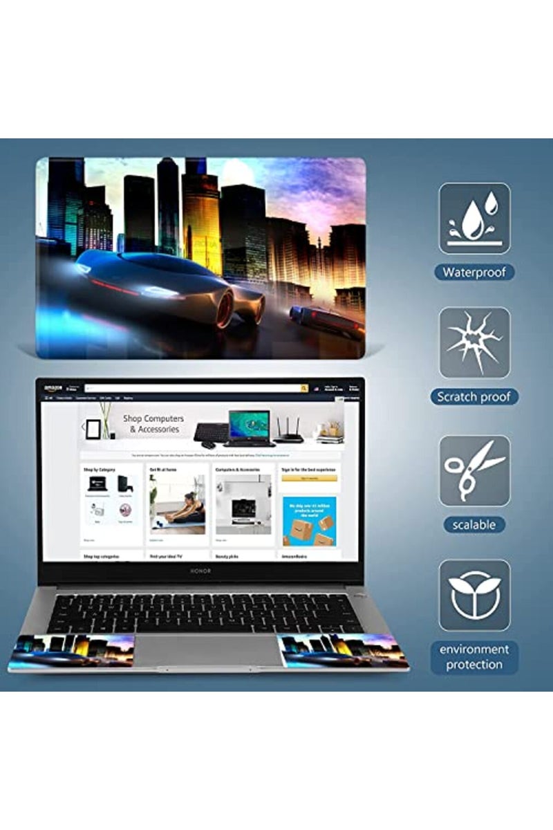 AORTDES City Car 14 15 15.4 15.6 Inches Personalized Laptop Skin Sticker Decal Universal Netbook Skin Sticker Reusable Notebook PC Art Decal Protector Cover - Image 5