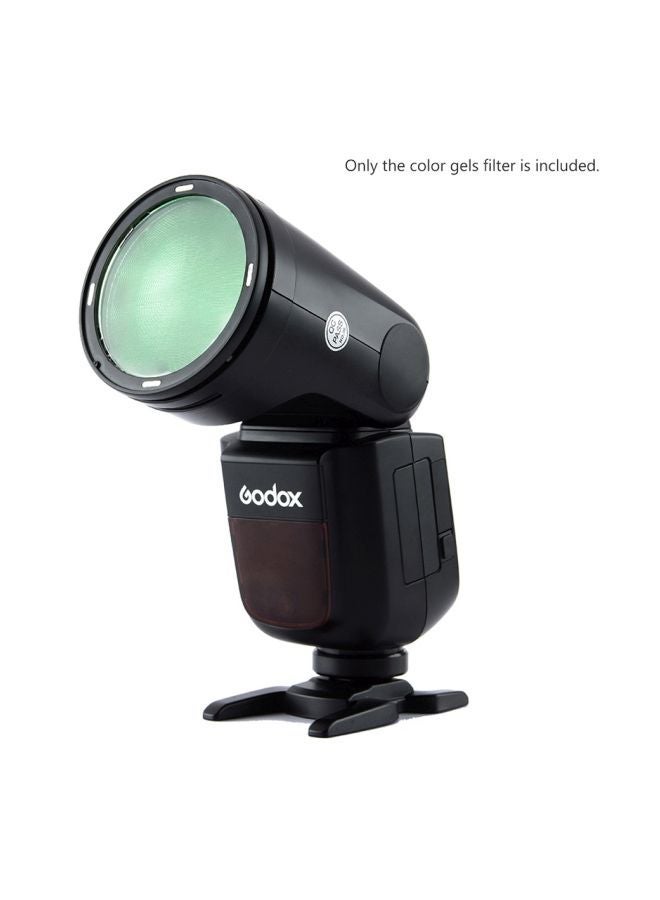 NIBEMINENT 32-Pieces Color Filters Kit For Godox V1 Series Camera Multicolor - Image 3