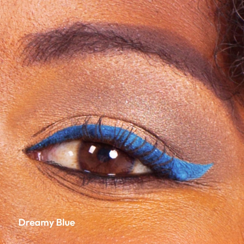 Ruby Kisses Party Proof Eyeliner, Pastel Colors Premium Felt-tip Waterproof Long-lasting Eyeliner (Dreamy Blue) - Image 5