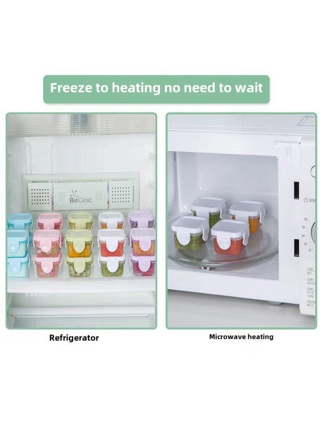 Mini Fresh-keeping Box Sealed Plastic Box Baby Food Supplement Box Can Be Cooked High Temperature Resistant Baby Transparent Storage Box Wholesale-Specifications:Yellow  - Image 3
