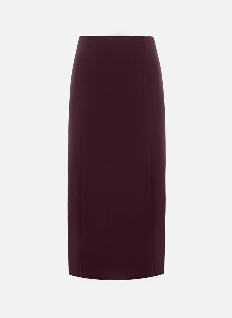 Lichi Straight midi skirt